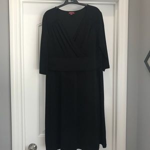 Black Jersey Knit Dress xxl